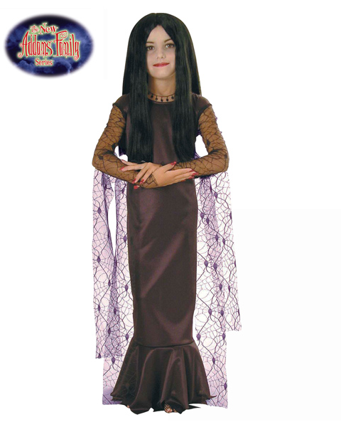 Morticia Costume for Girl - Click Image to Close