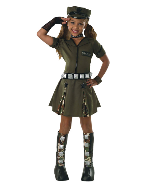 Kids Major Flirt Costume - Click Image to Close