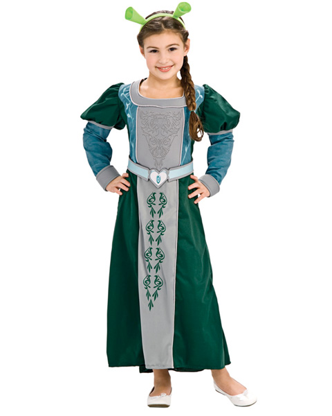 Deluxe Shrek Fiona Girls Costume - Click Image to Close