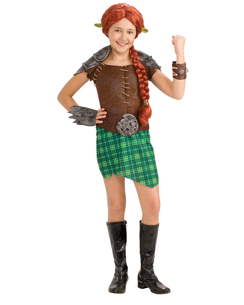 Deluxe Shrek Fiona Warrior Girls Costume