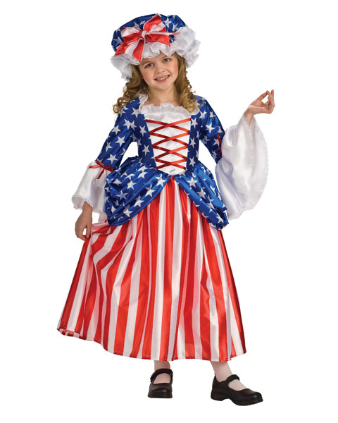 Betsy Ross Costume for Girls - Click Image to Close