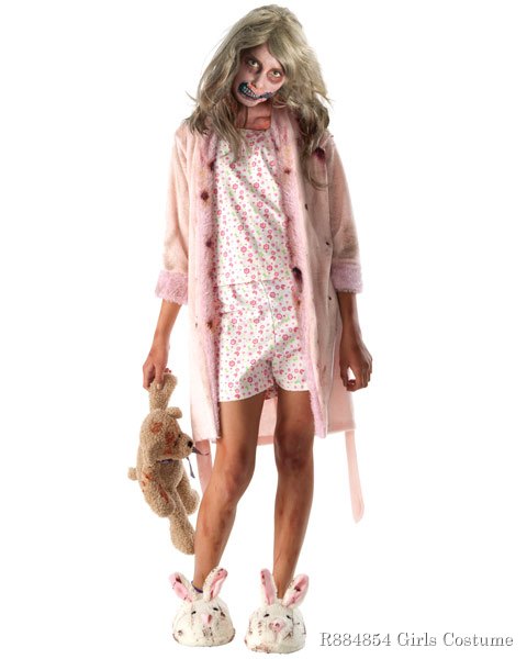 het spoor Bedrijf spiritueel Walking Dead Little Girl Zombie Pajamas Costume Girls - In Stock : About  Costume Shop