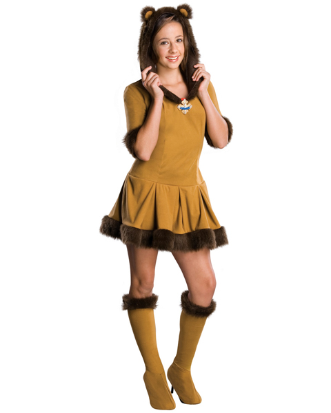 Wizard of Oz Tween Girl Cowardly Lion Costume - Click Image to Close