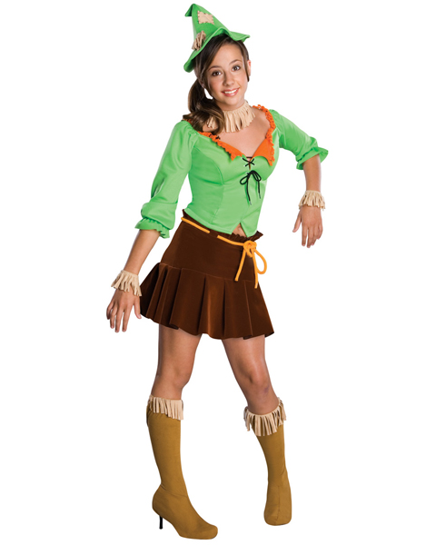 Wizard of Oz Tween Girl Scarecrow Costume - Click Image to Close