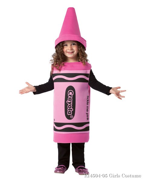 Childs Crayola Tickle Me Pink Costume - Click Image to Close