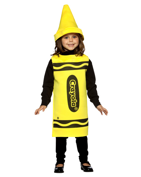 Kids Yellow Crayola Crayon Costume - Click Image to Close