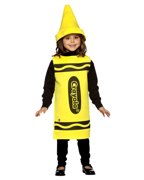 Kids Yellow Crayola Crayon Costume