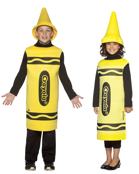 Kids Yellow Crayola Crayon Costume