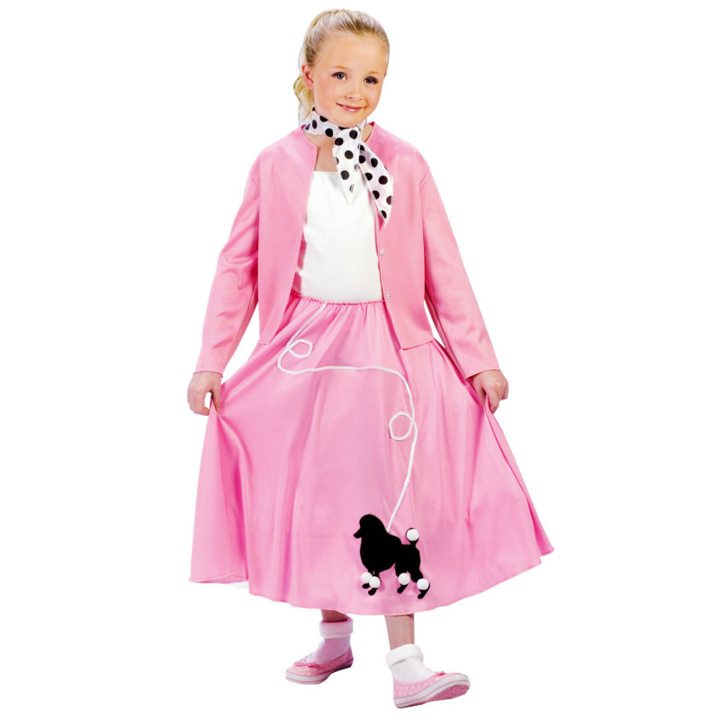 Grease Poodle Skirt and Sweater Child Costume