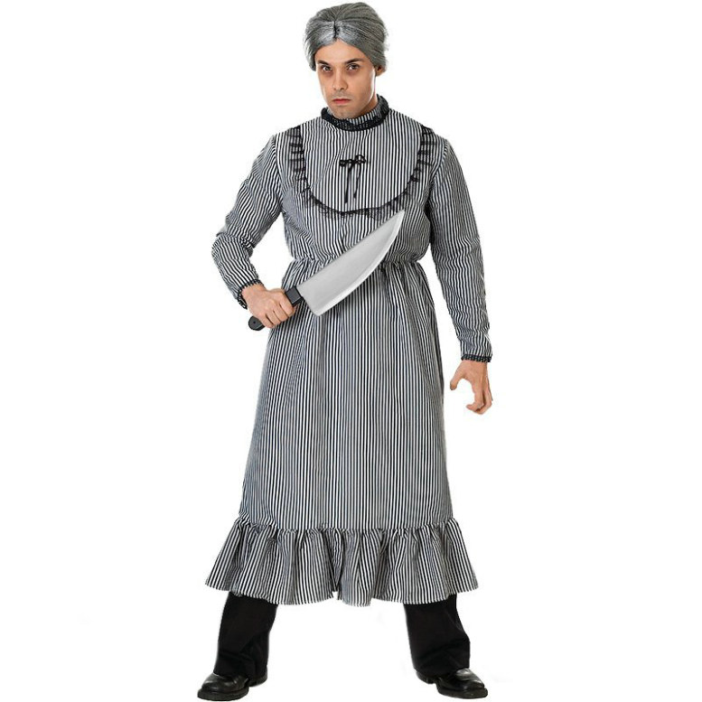 Psycho Mother's Dress Adult Costume - Click Image to Close