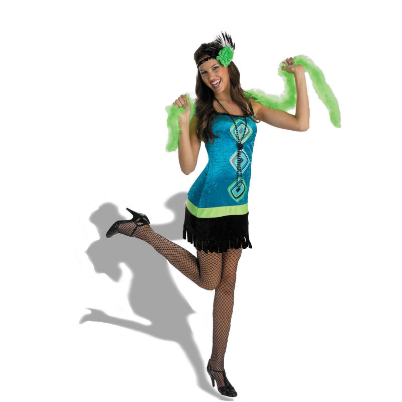 Hottie Totties Retro Flapper Adult Costume - Click Image to Close