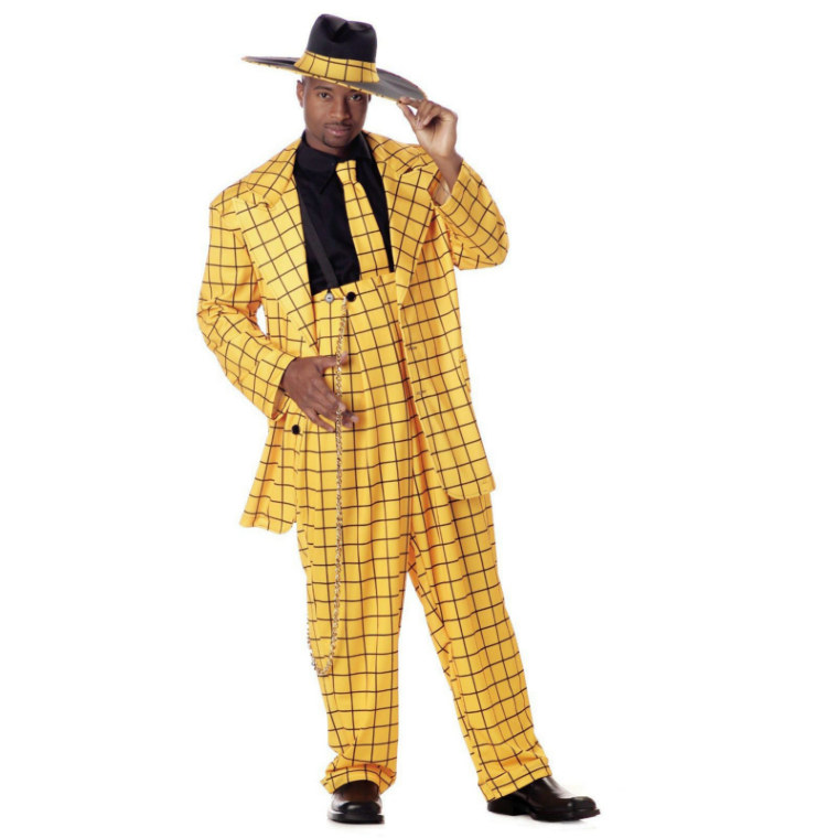 Zoot Suit (Yellow) Adult Costume - Click Image to Close