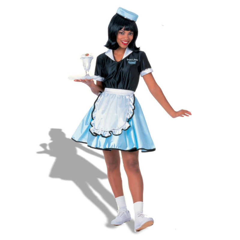 Car Hop Girl Adult Costume - Click Image to Close