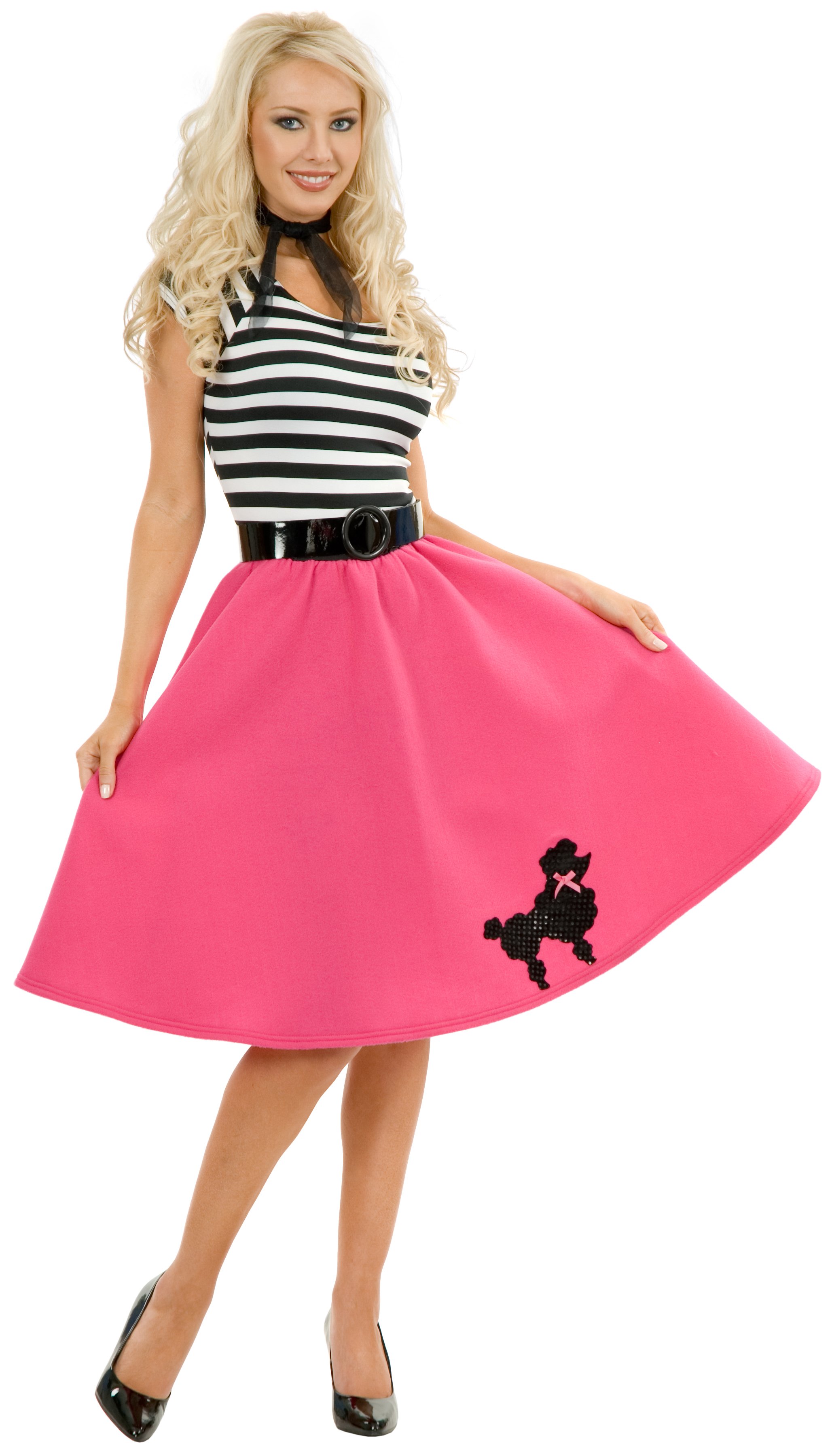 Poodle Skirt Adult Plus Costume - Click Image to Close