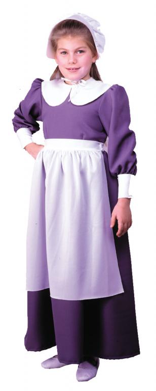 Pilgrim Girl Child Costume - Click Image to Close