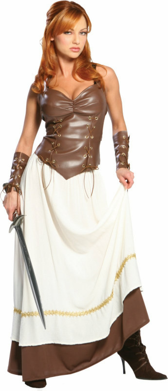 Viking Warrior Princess Adult Costume - Click Image to Close
