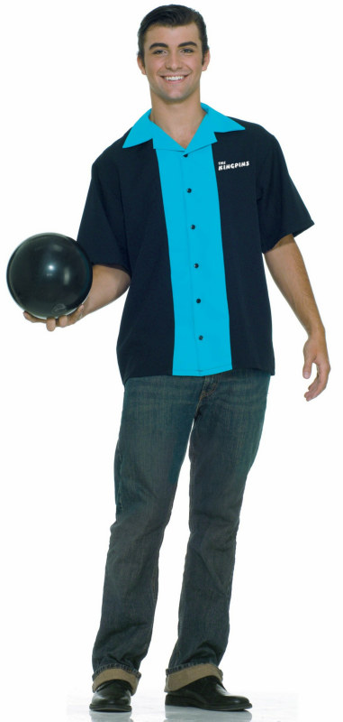 King Pin's Bowling Shirt Adult Costume - Click Image to Close