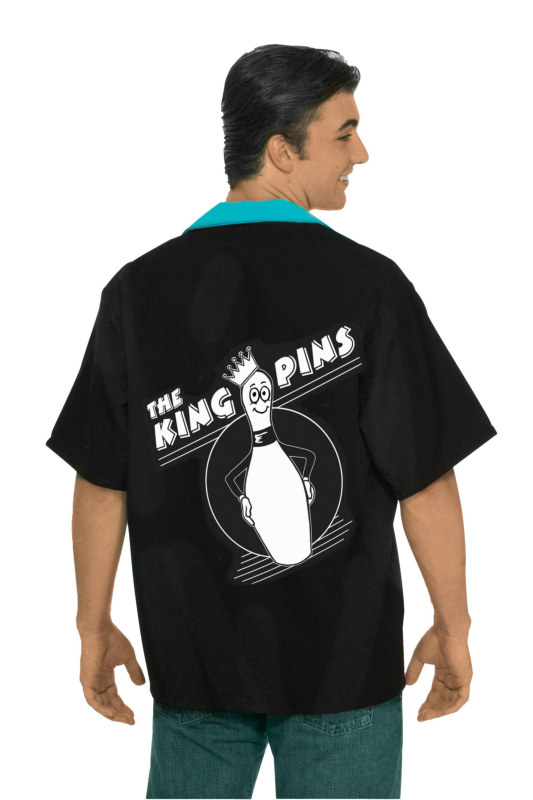 King Pin's Bowling Shirt Adult Costume - Click Image to Close