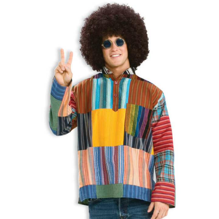 Patchwork Shirt Adult Costume - Click Image to Close