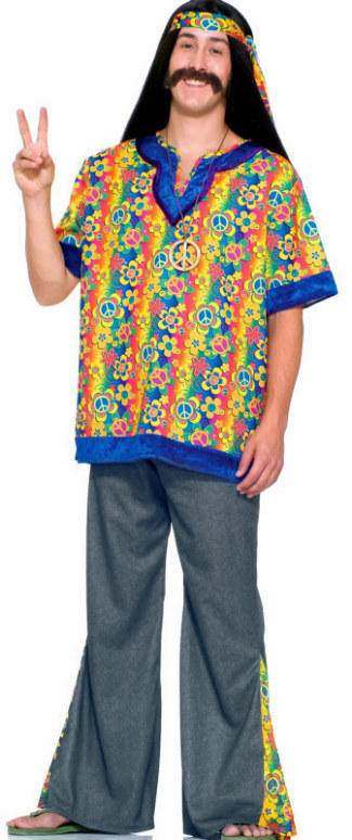 Far Out Dude Adult Plus Costume - Click Image to Close