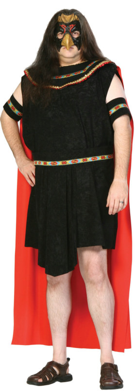 Aztec Warrior Plus Adult Costume - Click Image to Close