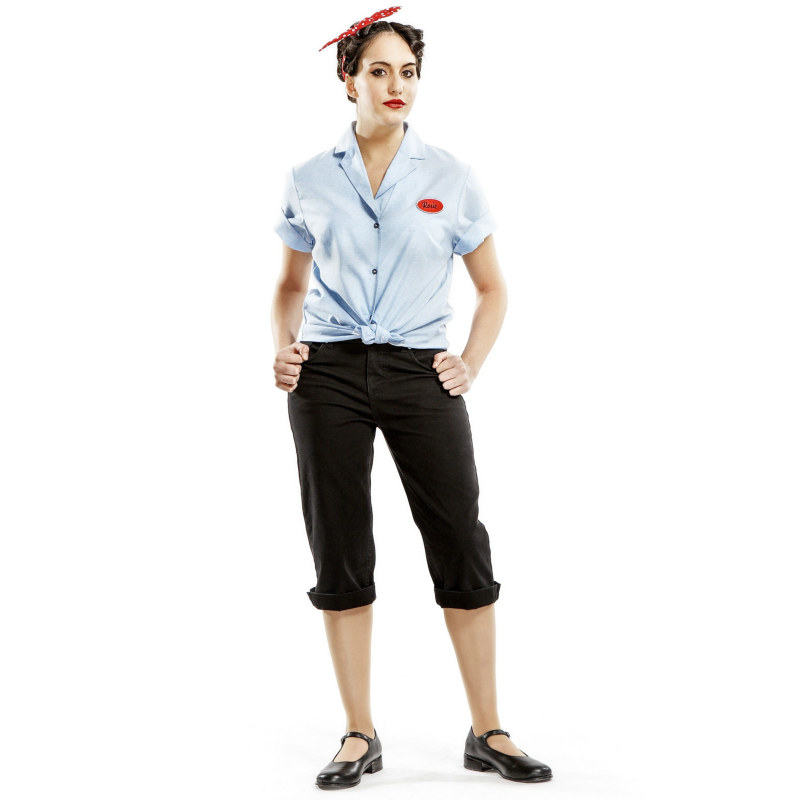 Rosie the Riveter Adult Costume - Click Image to Close