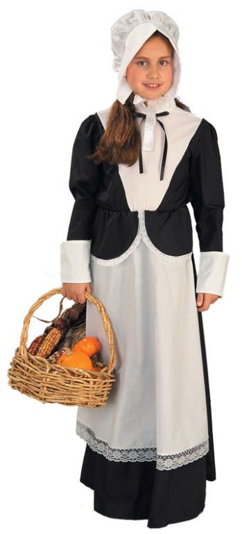 Pilgrim Girl Child Costume - Click Image to Close