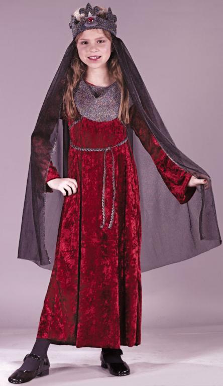 Medieval Renaissance Queen Child Costume - Click Image to Close