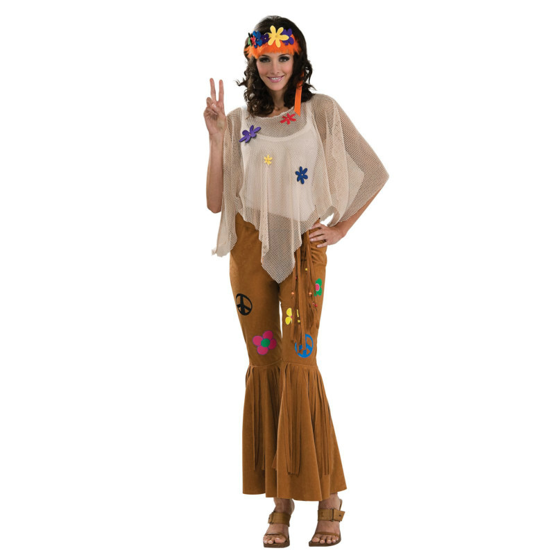 Flower Child Deluxe Adult Costume - Click Image to Close