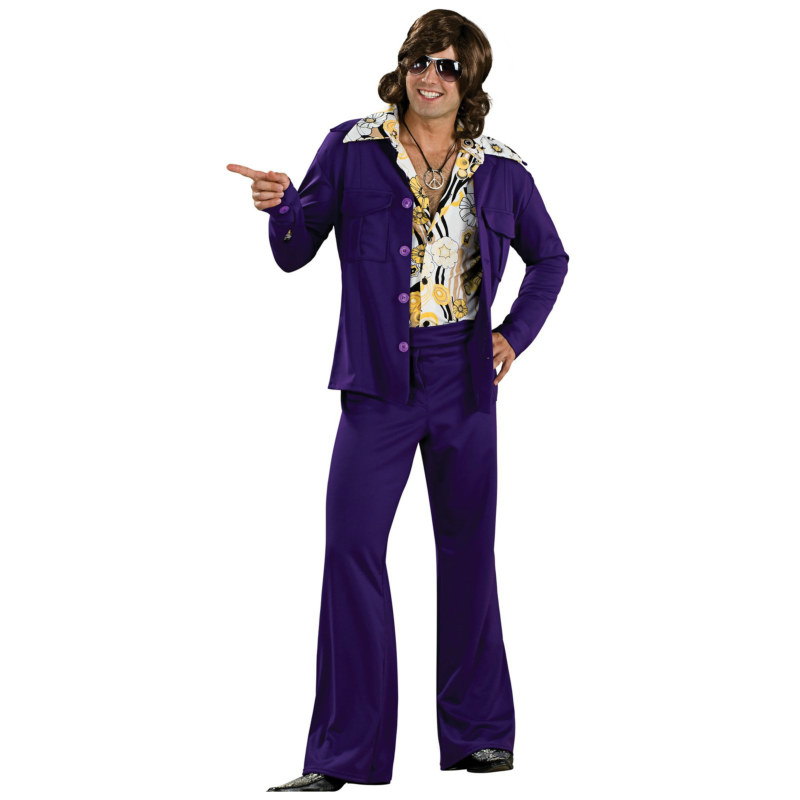 Leisure Suit Deluxe (Purple) Adult Costume