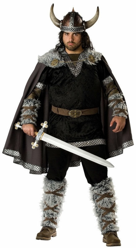Viking Warrior Adult Plus Costume - Click Image to Close
