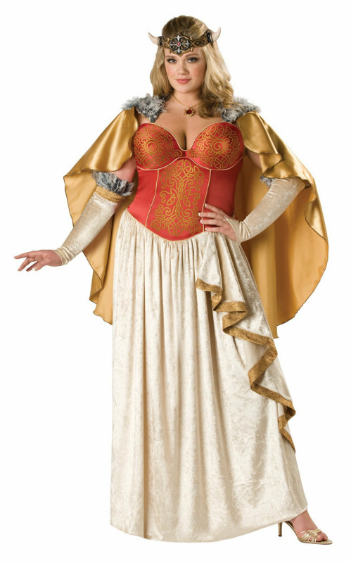 Viking Princess Adult Plus Costume - Click Image to Close