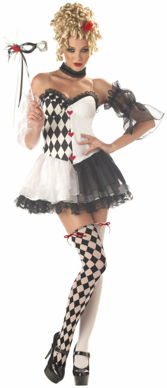 Le Belle Harlequin Adult Costume - Click Image to Close