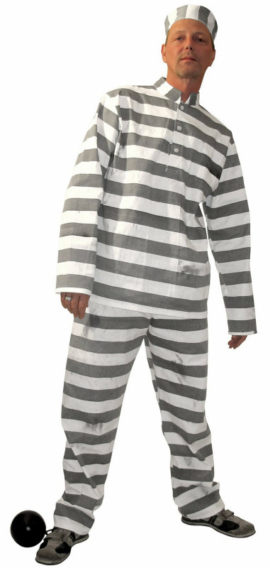 20s Convict Adult Costume - Click Image to Close