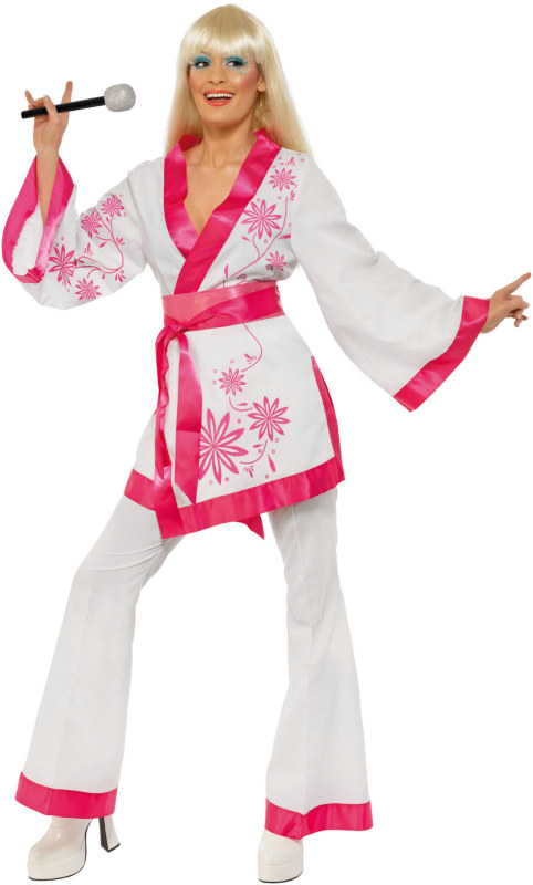 1970s Kimono w/ Pants Adult Costume - Click Image to Close