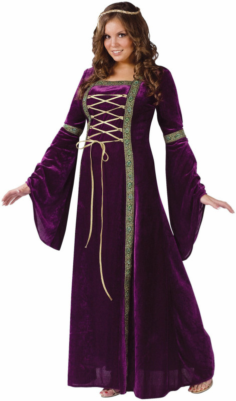 Renaissance Lady Adult Plus Costume - Click Image to Close