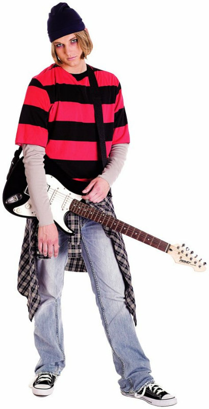 90s Grunge Guy Adult Costume - Click Image to Close