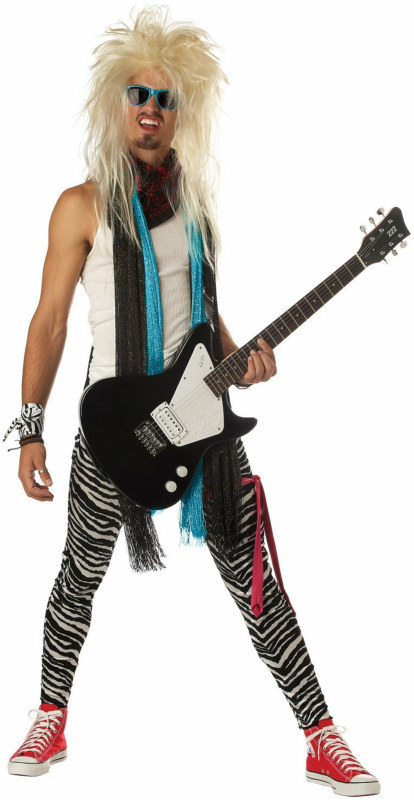 Hair Band Maniac Adult Costume - Click Image to Close