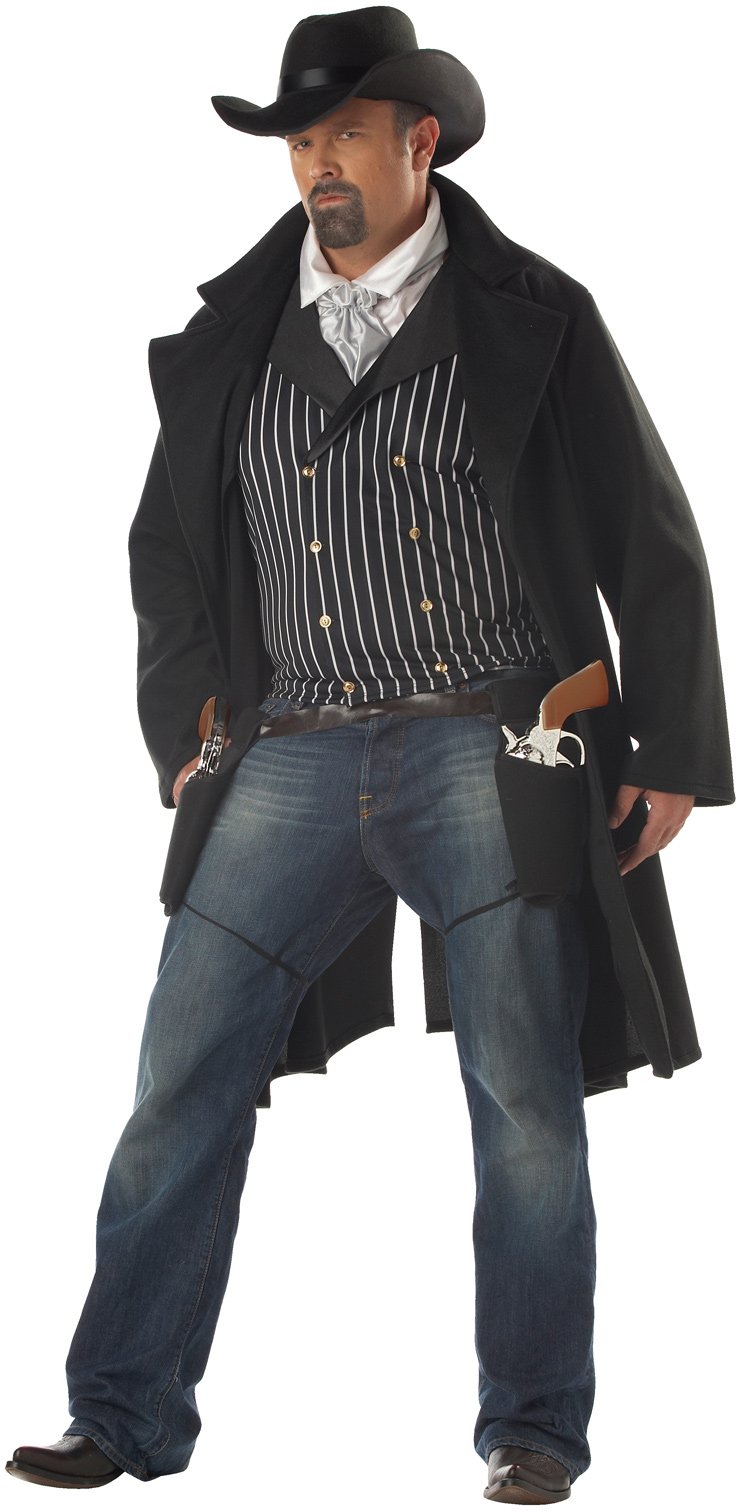 Gunfighter Plus Adult Costume - Click Image to Close