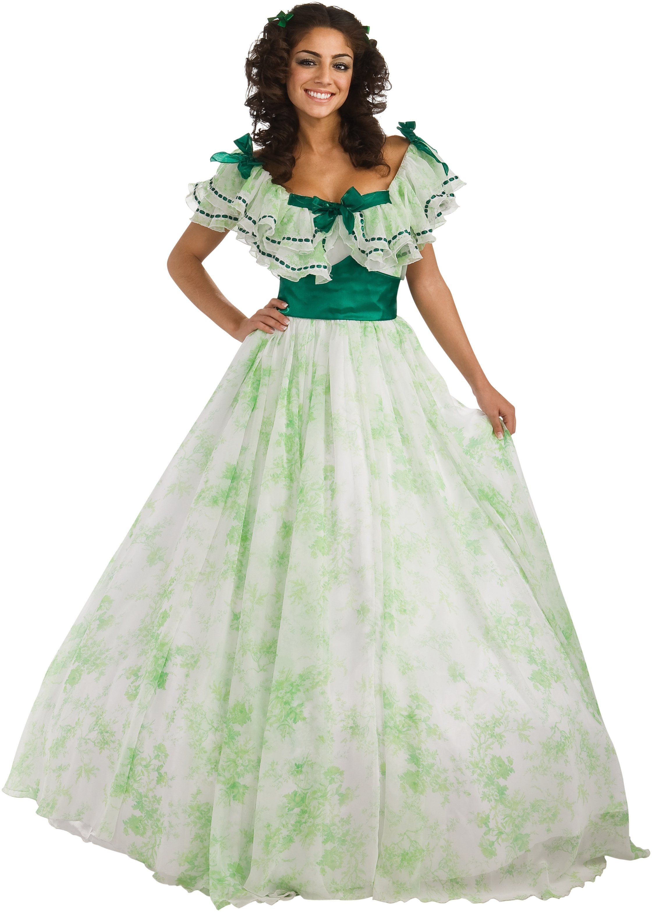 Gone With The Wind - Scarlett Picnic Dress Adult Costume - Click Image to Close