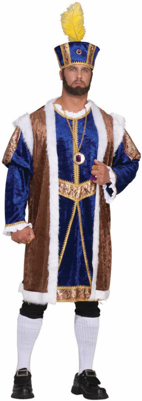 Henry VIII Designer Collection Adult Plus Costume - Click Image to Close