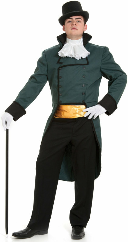 Tailcoat (Hunter Green) Adult Costume - Click Image to Close