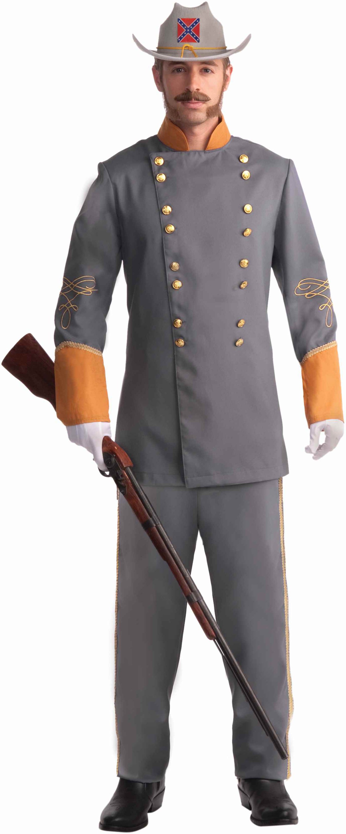 Confederate Officer Adult Costume - Click Image to Close