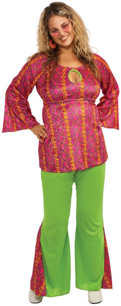 60s Girl Adult Plus Costume - Click Image to Close