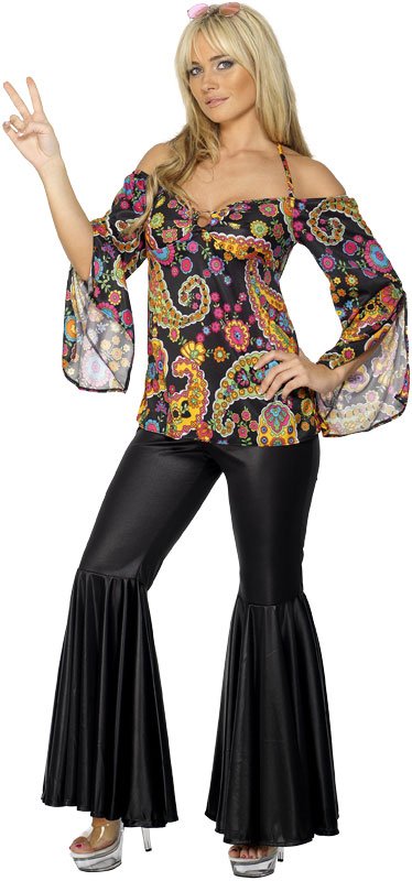 Hippie Adult Plus Costume - Click Image to Close