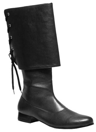 Buccaneer Black Boots - Click Image to Close