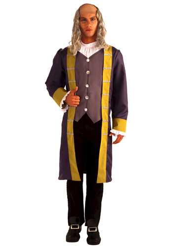 Adult Benjamin Franklin Costume - Click Image to Close