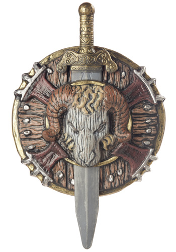 Barbarian Combat Shield and Sword - Click Image to Close