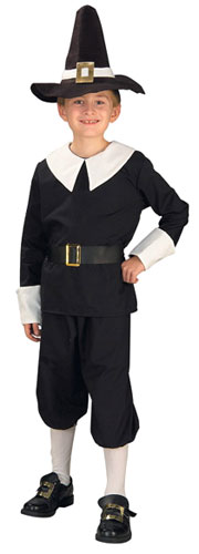 Boys Pilgrim Costume - Click Image to Close
