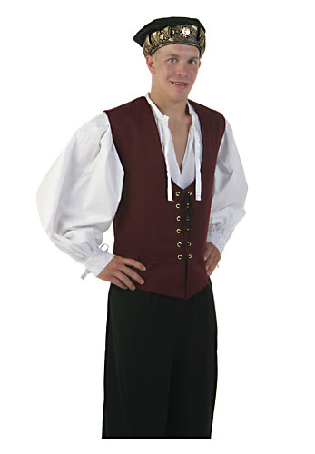 Burgundy Renaissance Vest